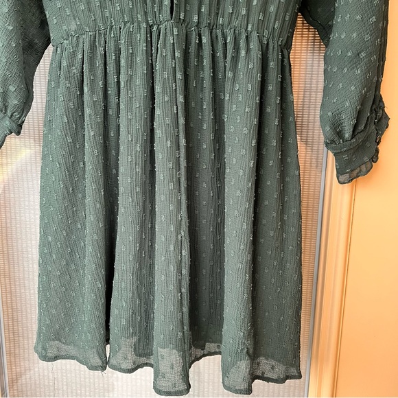 Zara Dress Green Super Comfy Perfect for Christmas Size XS - Picture 8 of 17